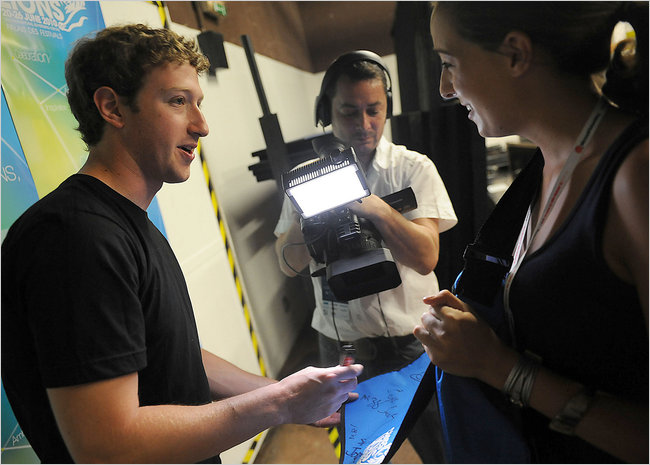 With his typical self-confidence, Mark Zuckerberg, Facebook's 26-year-old 